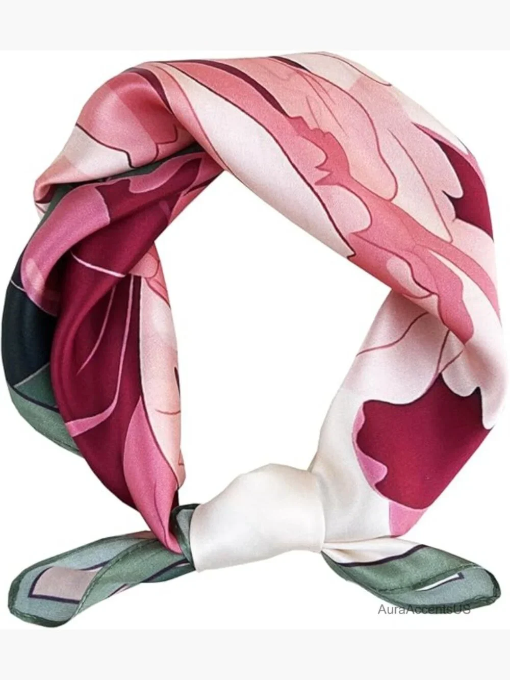 Mulberry Silk Small Square Scarf Bandana Neck Scarf Lightweight